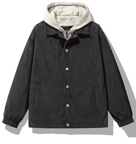 Hong Kong Style Unisex Hooded Sports Jacket (One Piece)