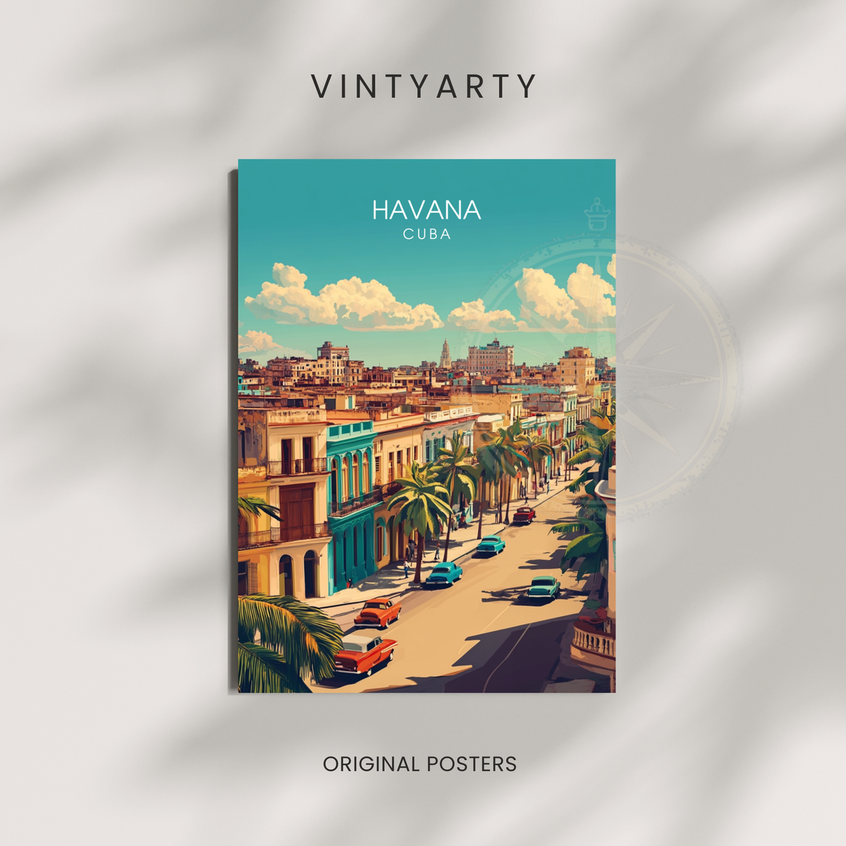 Affiche Havana | Impression déco Cuba | Affiche Cuba