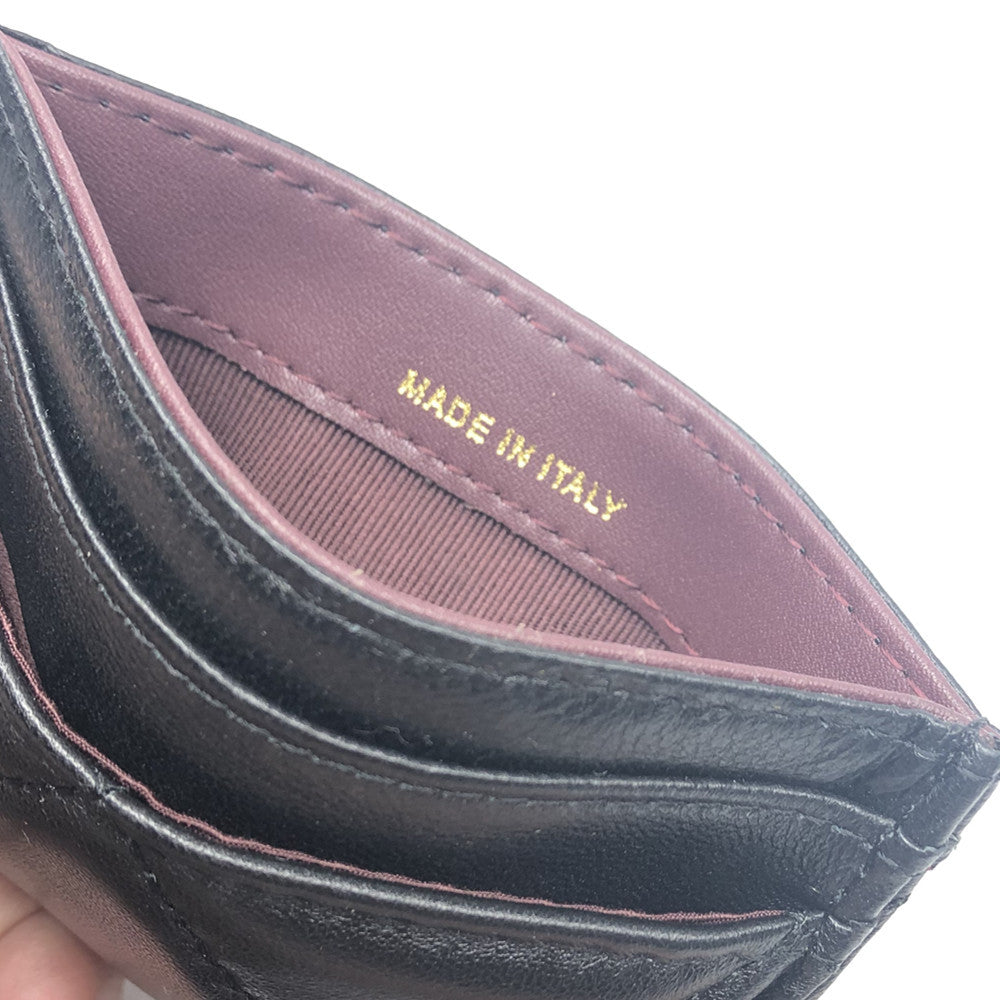 Korean Style Women's Quilted Leather Card Holder